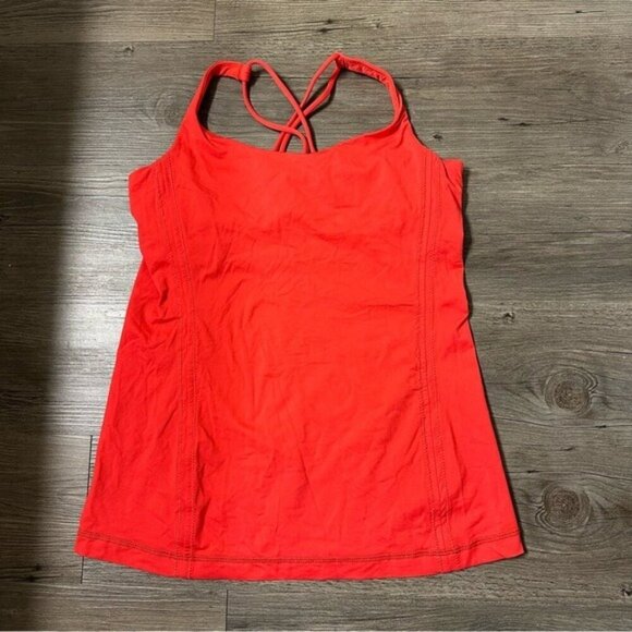 Lululemon Free To Be Tank Red Women's Red Tank Top Size 4 - Picture 3 of 10